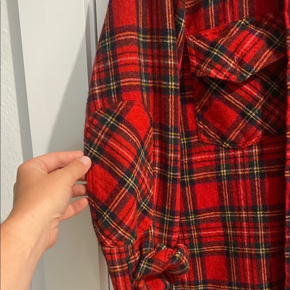 Royal Robbins Red Plaid Flannel Shirt - Picture 6 of 6